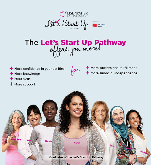 Let's Start Up Pathway. Seven women smiling.