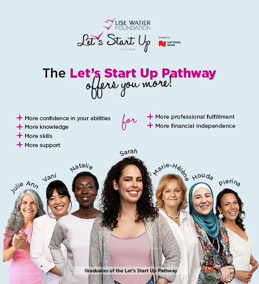 Let's Start Up Pathway. Seven women smiling.