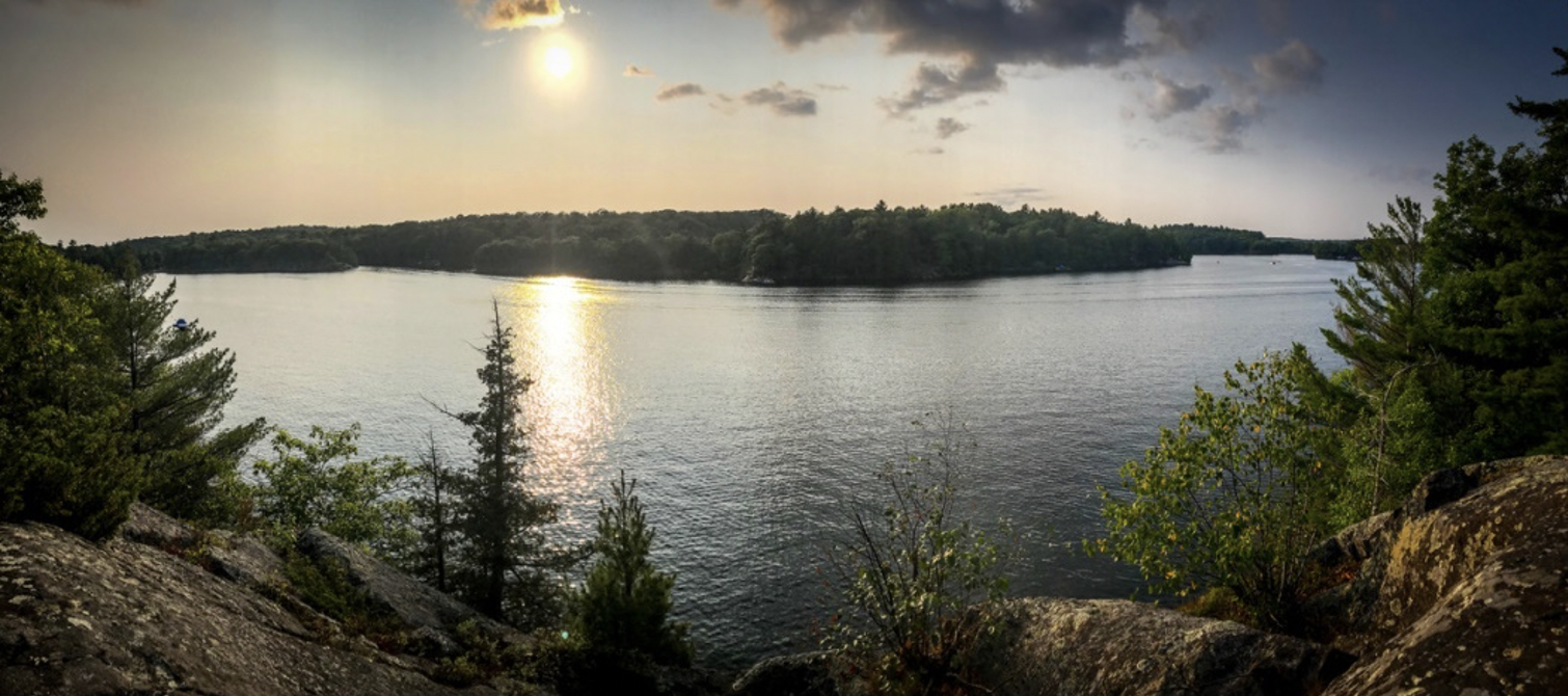 sunrise on lake